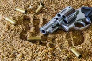 revolver and bullets
